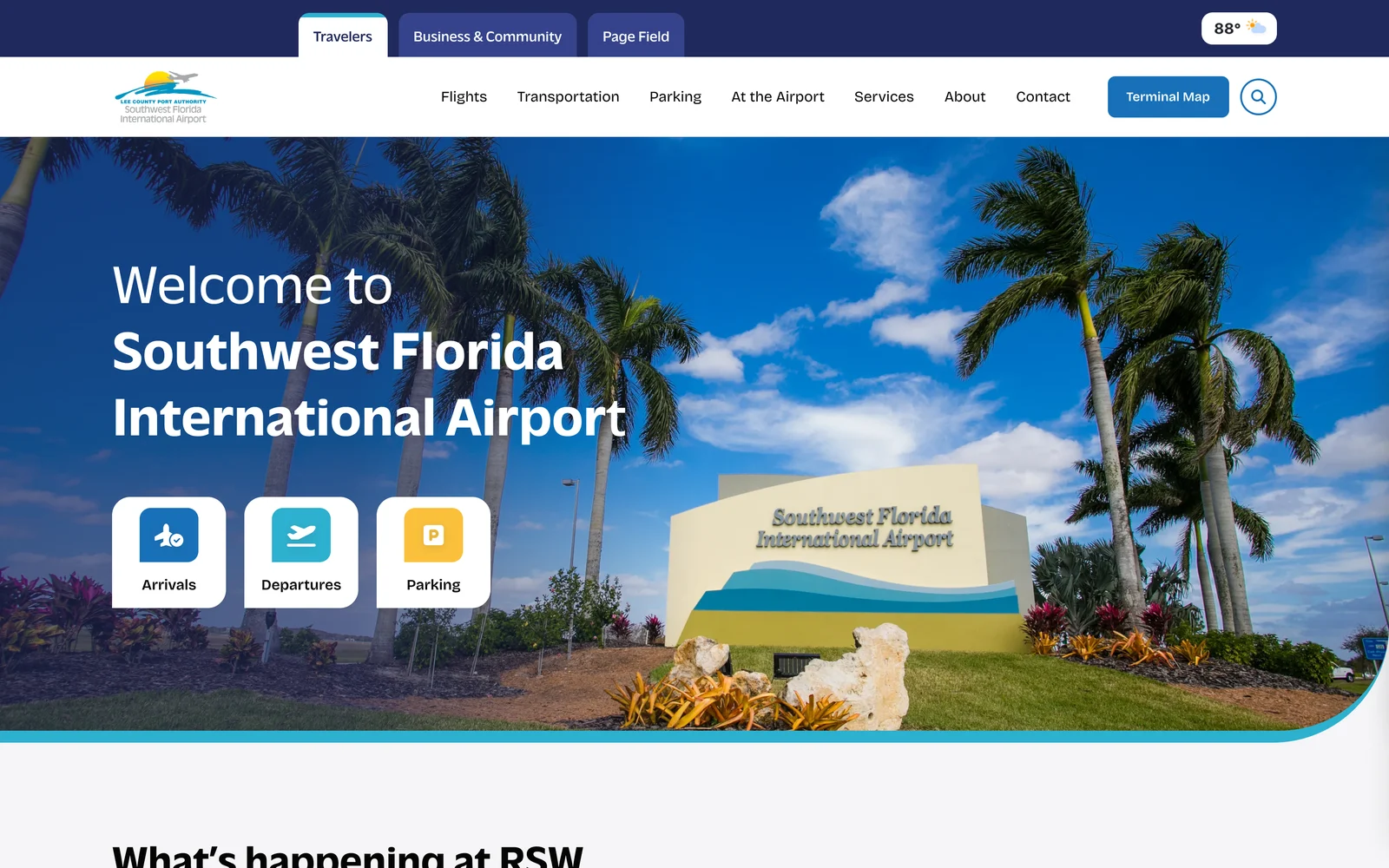 After: the redesigned flylcpa.com homepage