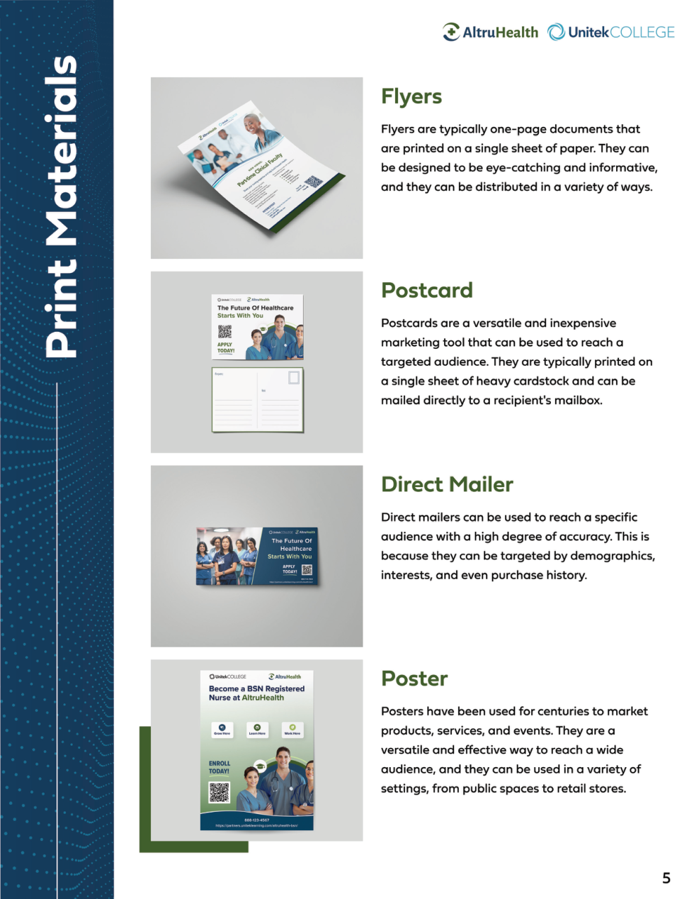 Print materials, part one